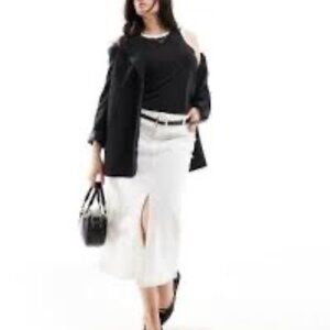 Lucky Denim Midi Skirt